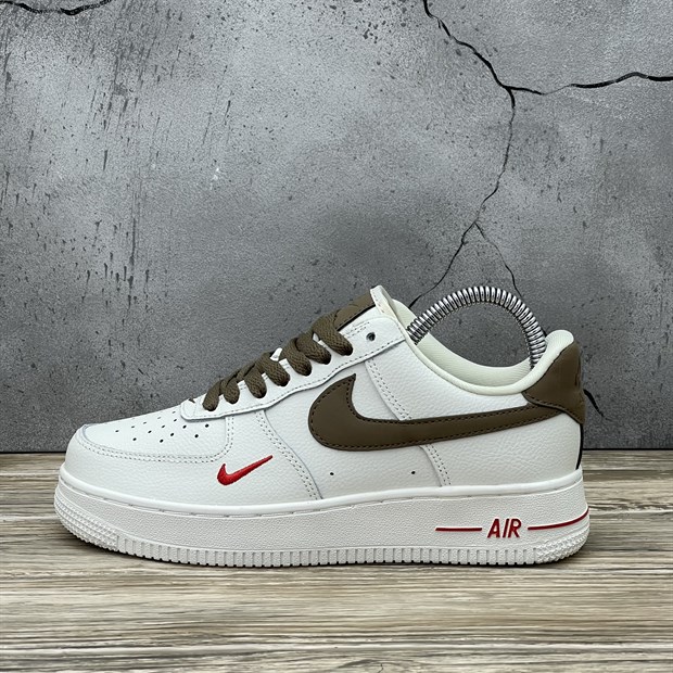 Nike Air Force 1 Low White/Brown Casual - фото 10748