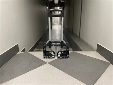 Тележка складная алюминиевая до 80кг (черная) 3083