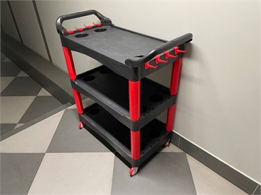 Тележка для детейлинга и инструментов 3-х ярусная 3085