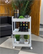 Этажерка металлическая трех ярусная 2979