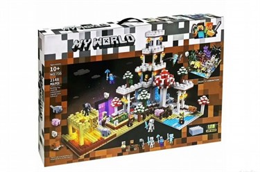 Конструктор Майнкрафт с LED подсветкой 3040