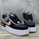 Nike Air Force 1 Shadow Black Metallic Red Bronze - фото 10214