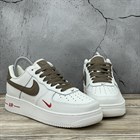 Nike Air Force 1 Low White/Brown Casual - фото 10752